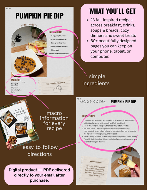 Fit Girl Fall Cookbook